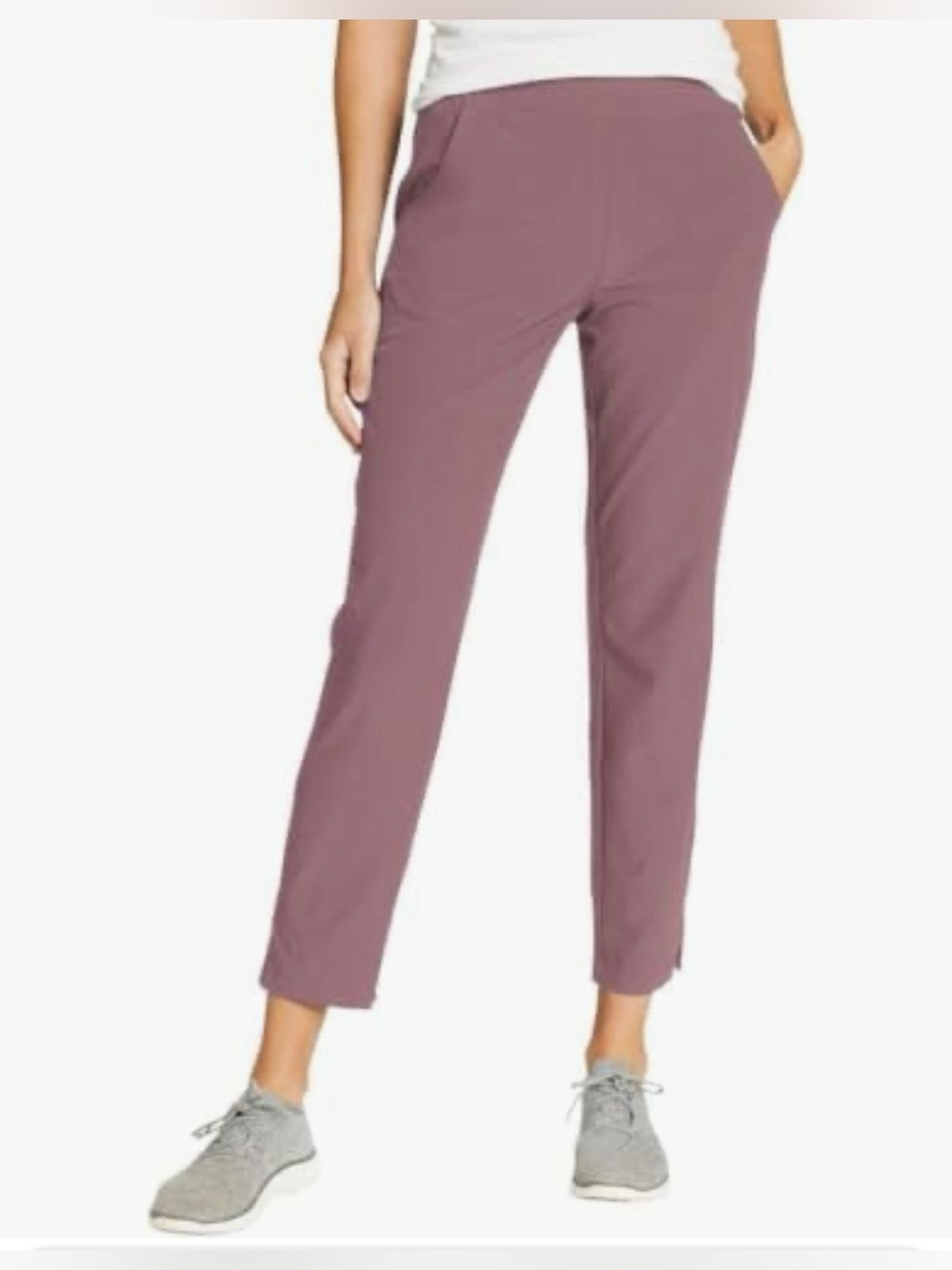 Eddie Bauer Travel Pant Women’s L Mauve EUC